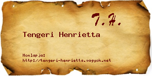 Tengeri Henrietta névjegykártya
